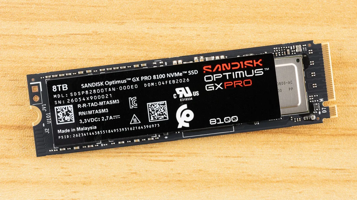 Αναφορά: SanDisk Optimus GX Pro 8100 8TB SSD