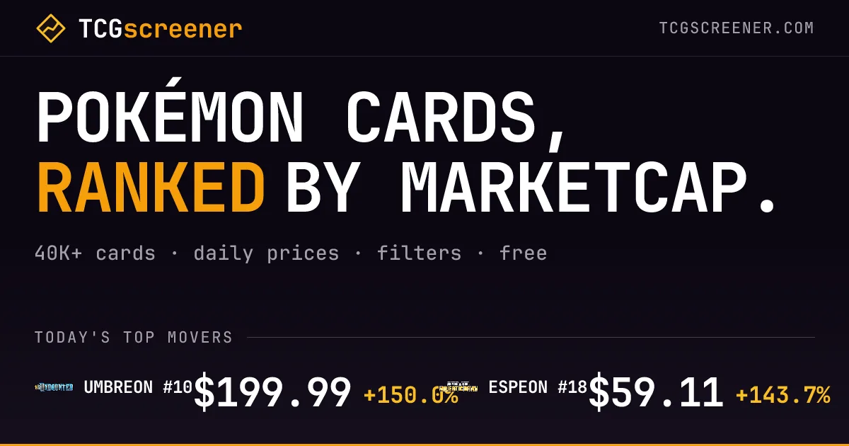 TCGscreener: Κυνηγήστε Κάρτες Pokemon με Δεδομένα