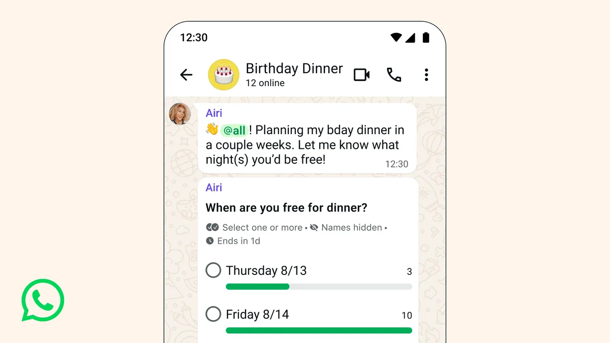 Το @all της WhatsApp Περιορίστηκε στα Επί Πληρωμή Σχέδια